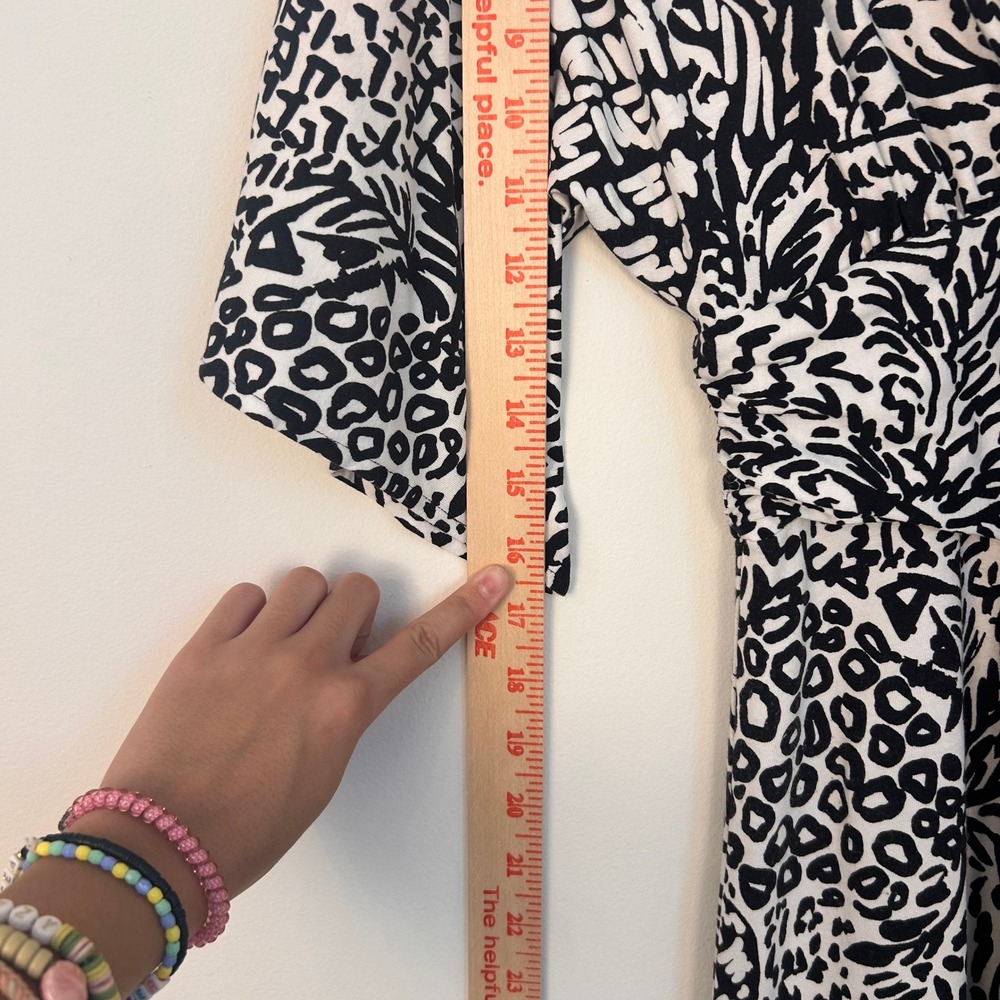 Lilly Pulitzer Maxi Dress Womens Small Black White Abstract Surplice Resort Chic - Picture 8 of 13